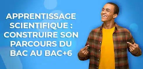 étudiant motivé et heureux de choisir l'apprentissage scientifique