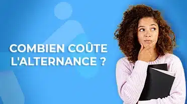 étudiante se demandant combien coûte l'alternance