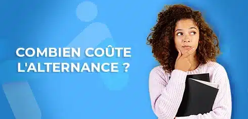 étudiante se demandant combien coûte l'alternance