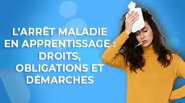 étudiante malade qui se demande comment fonctionne les arrêts maladie en alternance