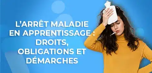 étudiante malade qui se demande comment fonctionne les arrêts maladie en alternance