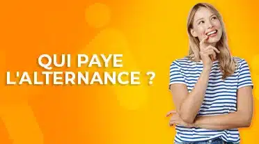 Jeune étudiante qui se pose des questions sur qui paye l'alternance