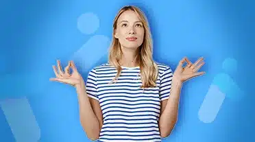 étudiante zen prête à relever les défis de l'alternance