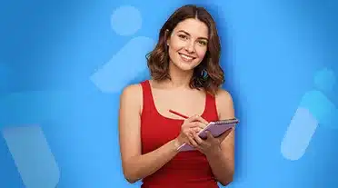 étudiante notant les cas de rupture d'un contrat d'apprentissage