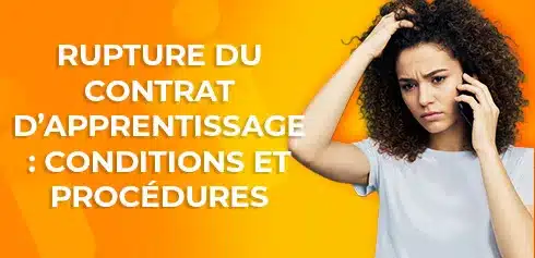 étudiante embêtée et se posant des questions sur la rupture du contrat d'apprentissage