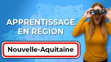 étudiante cherchant à la jumelle un apprentissage en Nouvelle-Aquitaine