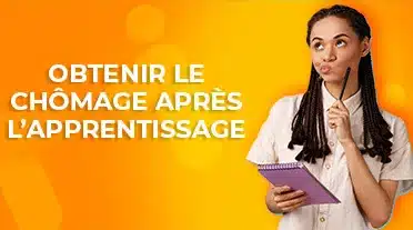 étudiante se posant des questions sur le chômage après l'apprentissage