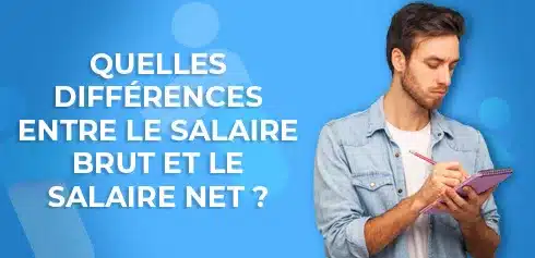 étudiant notant toutes les infos sur la différence entre salaire brut et net