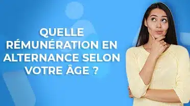 étudiante se posant des question sur la rémunération en alternance