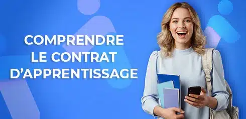 Jeune étudiante heureuse de trouver toutes les infos sur l'apprentissage depuis son téléphone avec AFi24