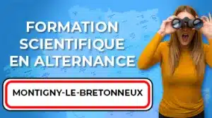 étudiante cherchant son alternance scientifique sur Montigny-le-Bretonneux avec ses jumelles