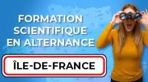 étudiante cherchant son alternance scientifique en Île-de-France avec ses jumelles