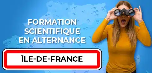 étudiante cherchant son alternance scientifique en Île-de-France avec ses jumelles