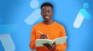 étudiant notant les réponses à ses questions sur le barème alternance