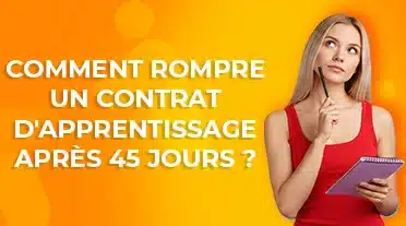 étudiante se posant des questions sur comment rompre son contrat d'apprentissage