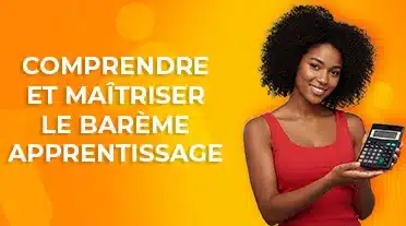 étudiante calculant sa rémunération en apprentissage grâce au barème apprentissage