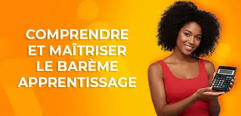 étudiante calculant sa rémunération en apprentissage grâce au barème apprentissage