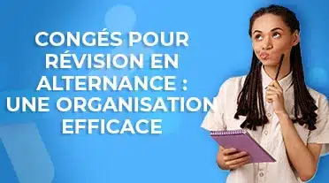 alternante se posant des questions sur l'organisation des congés pour révision en alternance