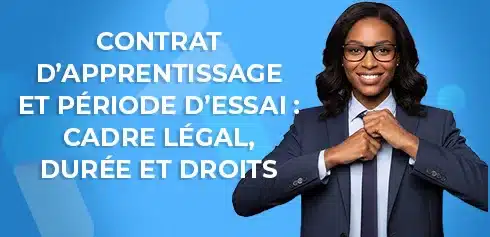 étudiante prête à se lancer en apprentissage et commencer sa période d'essai