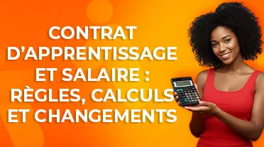 étudiante calculant son salaire en apprentissage