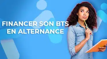 étudiante notant toute les possibilités pour financer son BTS en alternance