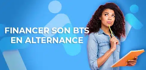 étudiante notant toute les possibilités pour financer son BTS en alternance