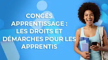 étudiante heureuse de trouver les conseils AFi24 sur les congés en apprentissage