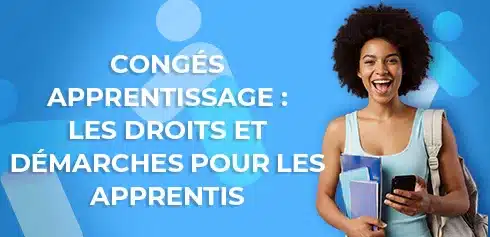 étudiante heureuse de trouver les conseils AFi24 sur les congés en apprentissage