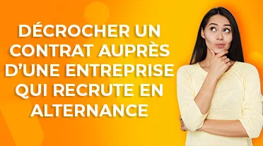 étudiante se posant des questions sur comment décrocher un contrat en alternance
