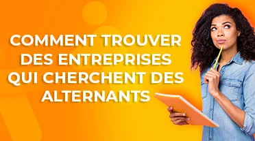 étudiante notant tous les conseils pour trouver une entreprise qui cherche des alternants