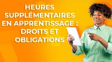 étudiant regardant toutes les infos sur les heures supplémentaires en apprentissage