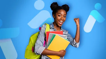 étudiante heureuse car elle est accompagnée par AFi24 et a toutes les infos sur les heures supp de apprentis