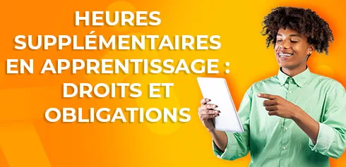 étudiant regardant toutes les infos sur les heures supplémentaires en apprentissage