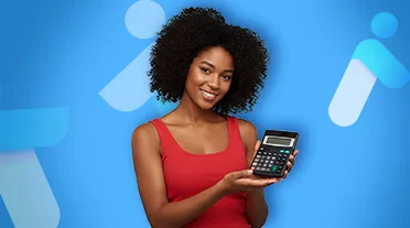 étudiante calculant dans les détails l'exonération de son salaire d'apprentie