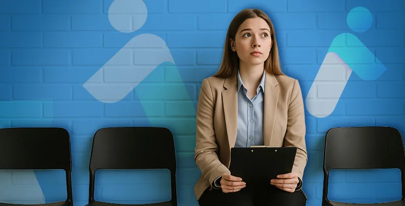 étudiante dans l'attente de son entretien se pose des questions sur les obligations de l'employeur envers un apprenti