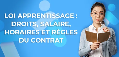 apprentie notant tous les conseils sur la loi apprentissage, les droits , le salaire ...
